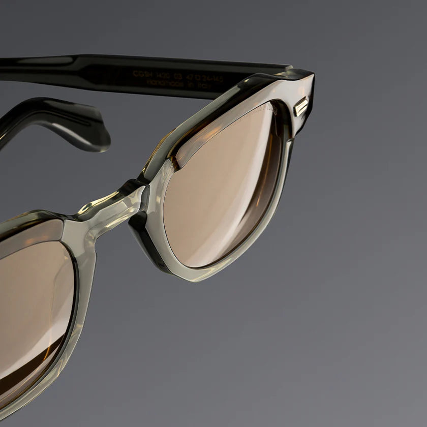 1420 HAVANA ON GREY RECTANGLE SUNGLASSES