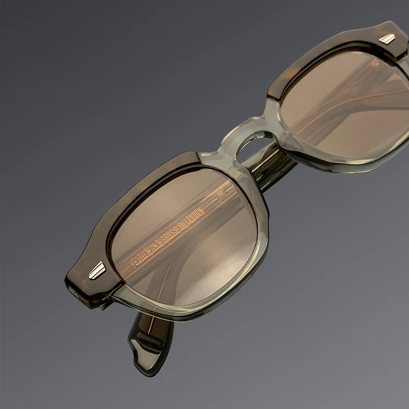 1420 HAVANA ON GREY RECTANGLE SUNGLASSES