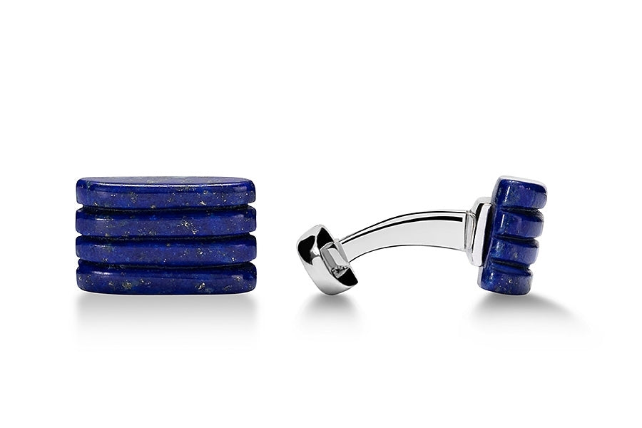 LAPIS LAZULI STRIPED RECTANGLE