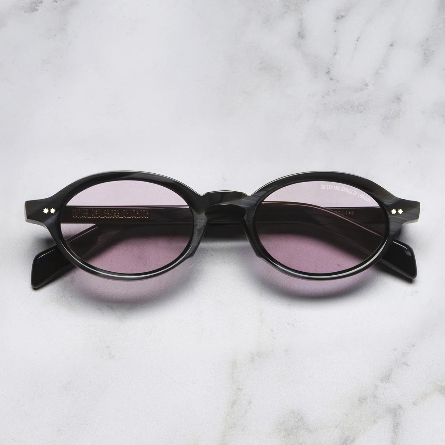 GR13 OVAL ACETATE SUNGLASSES