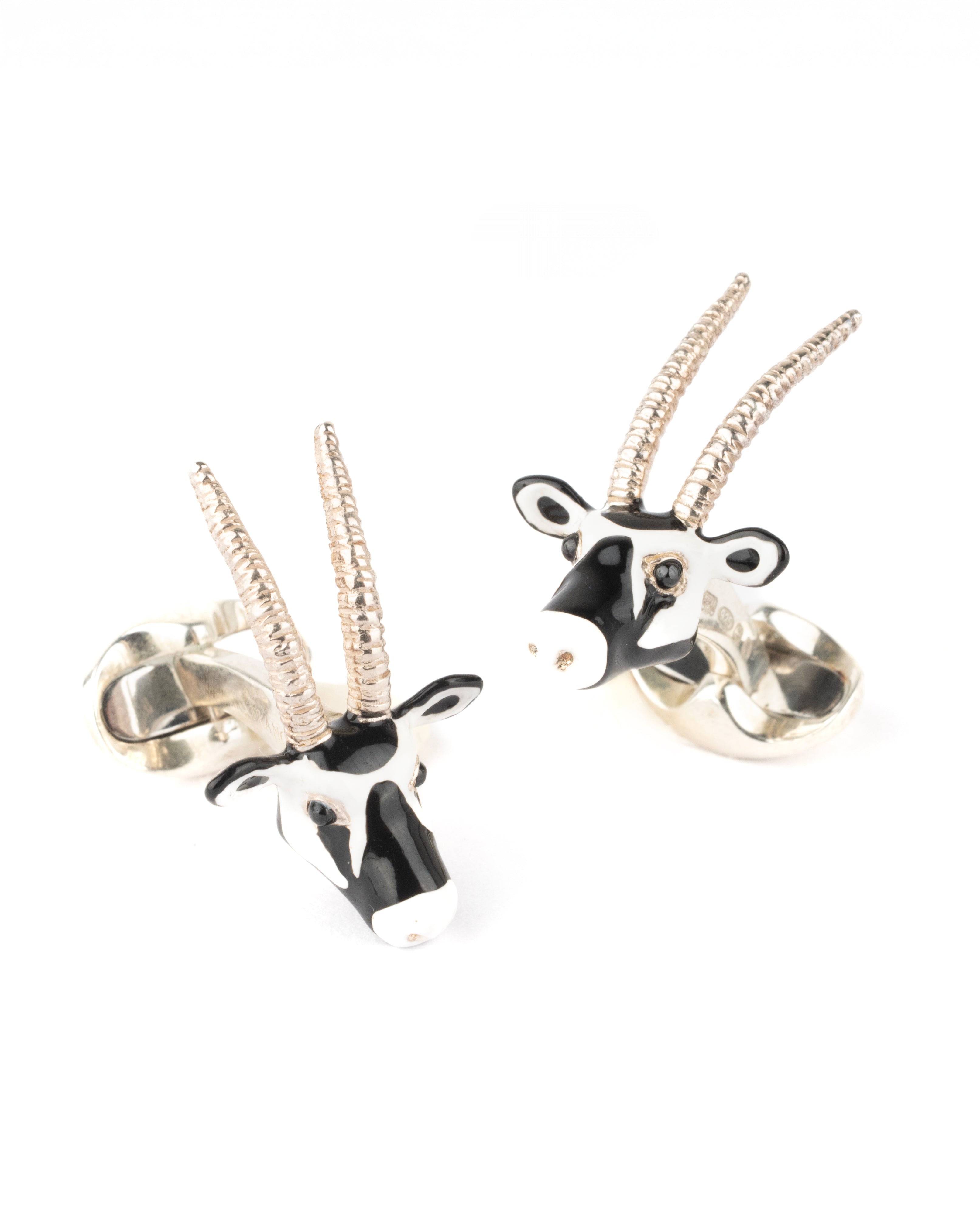 Sterling Silver Oryx Cufflinks