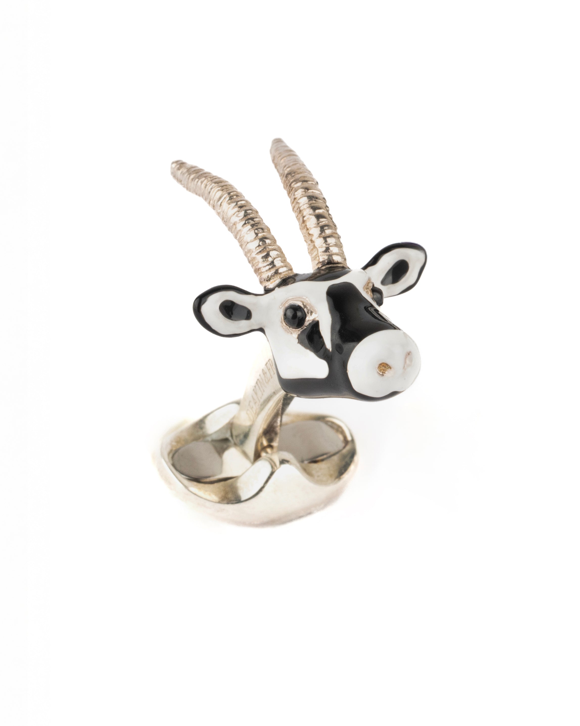Sterling Silver Oryx Cufflinks