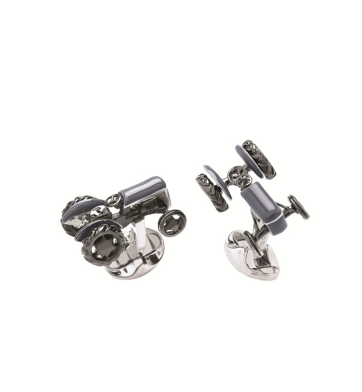 Sterling Grey Tractor Cufflinks.