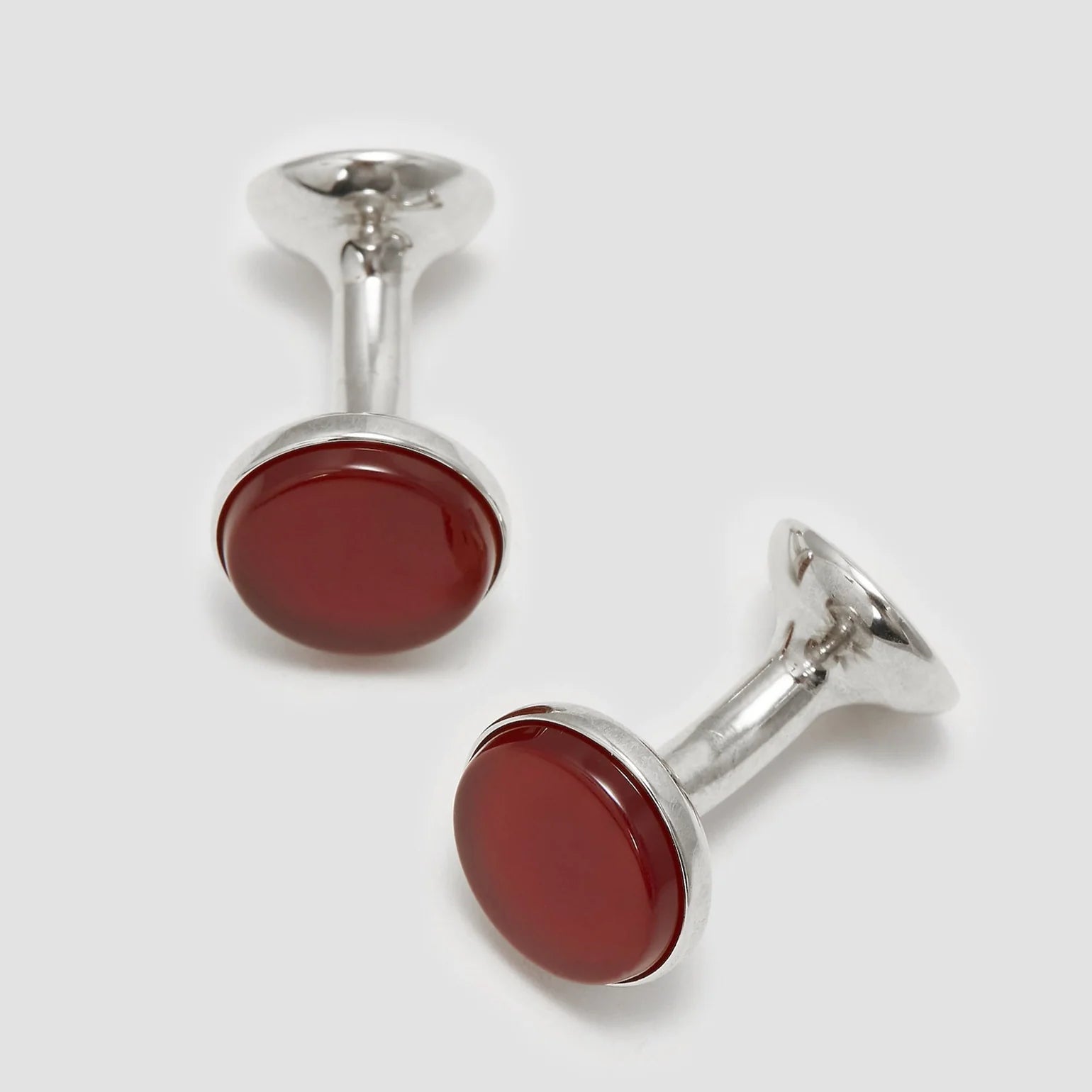 Cornelian Stone Bow Cufflinks