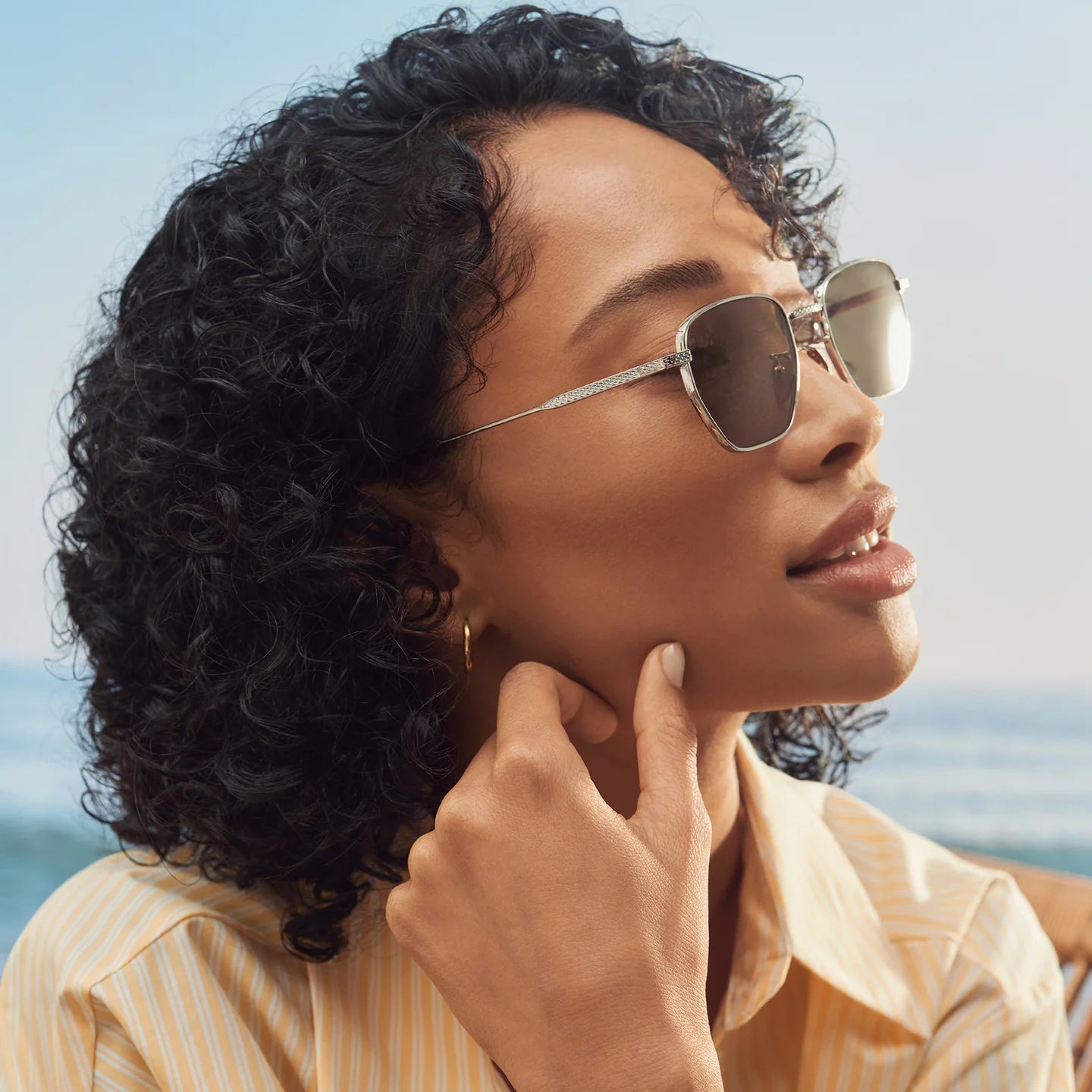 BREITLING TITANIUM RECTANGLE SUNGLASSES