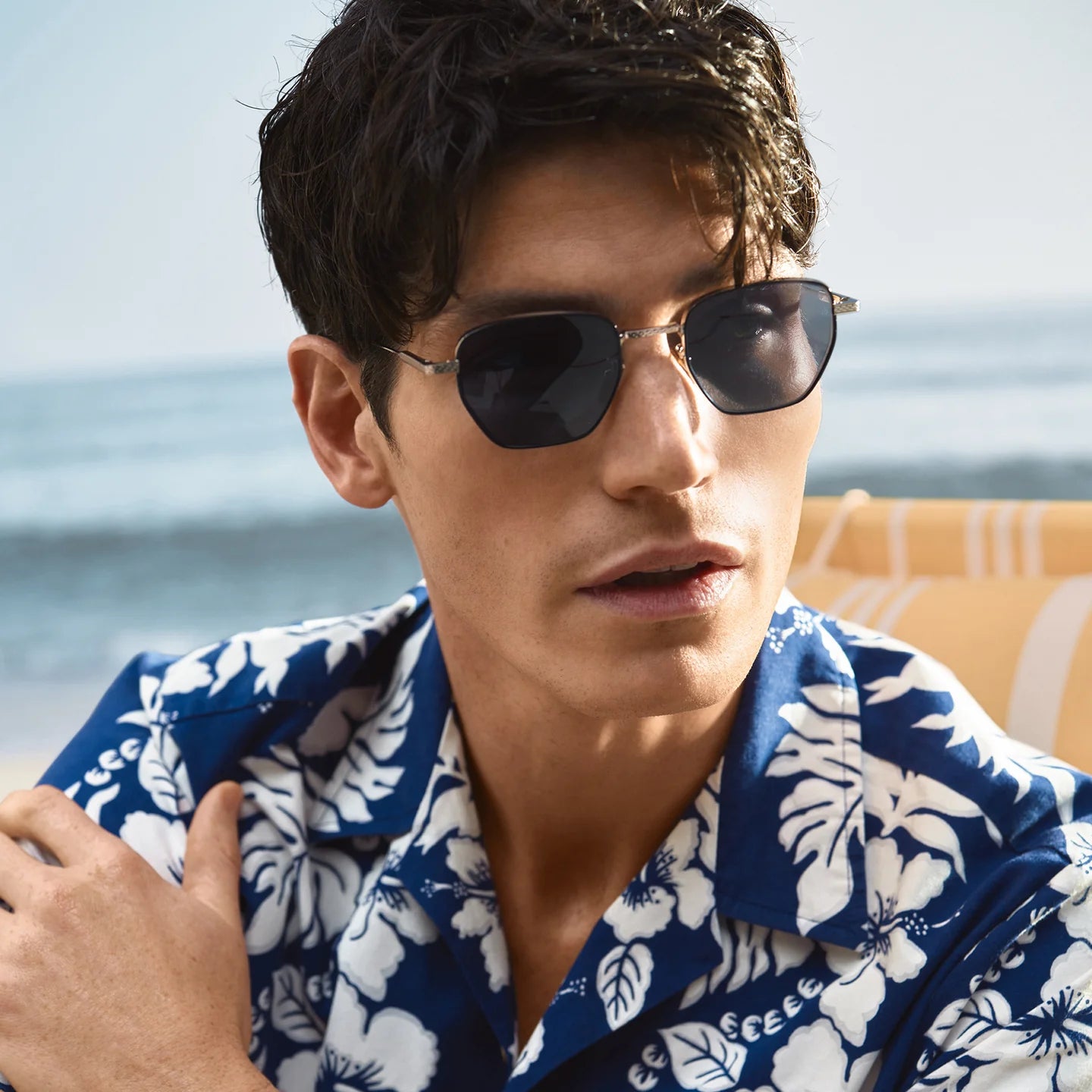 BREITLING TITANIUM RECTANGLE SUNGLASSES