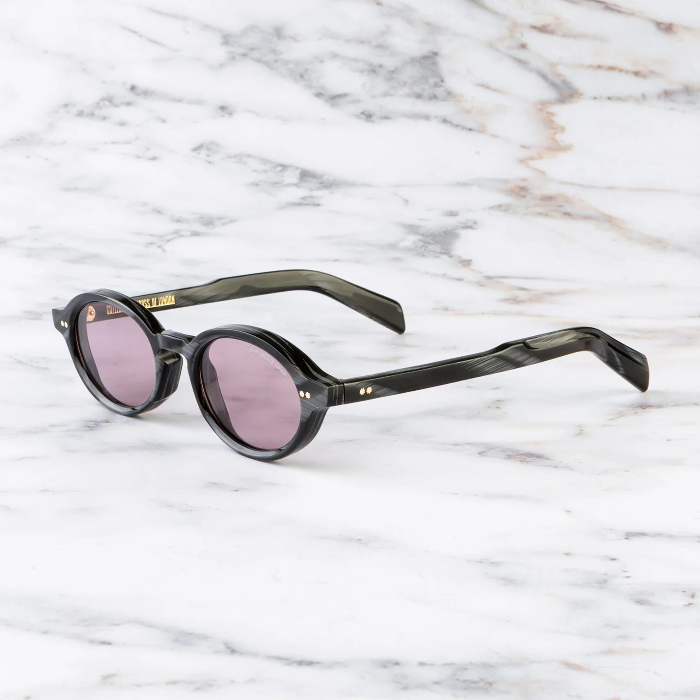 GR13 OVAL ACETATE SUNGLASSES
