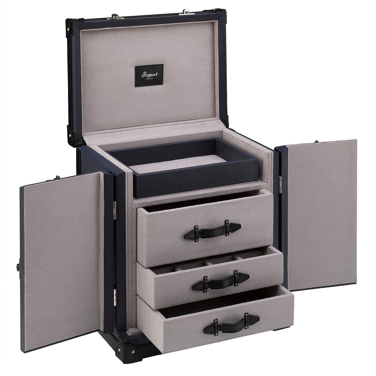 DELUXE JEWELLERY TRUNK - NAVY