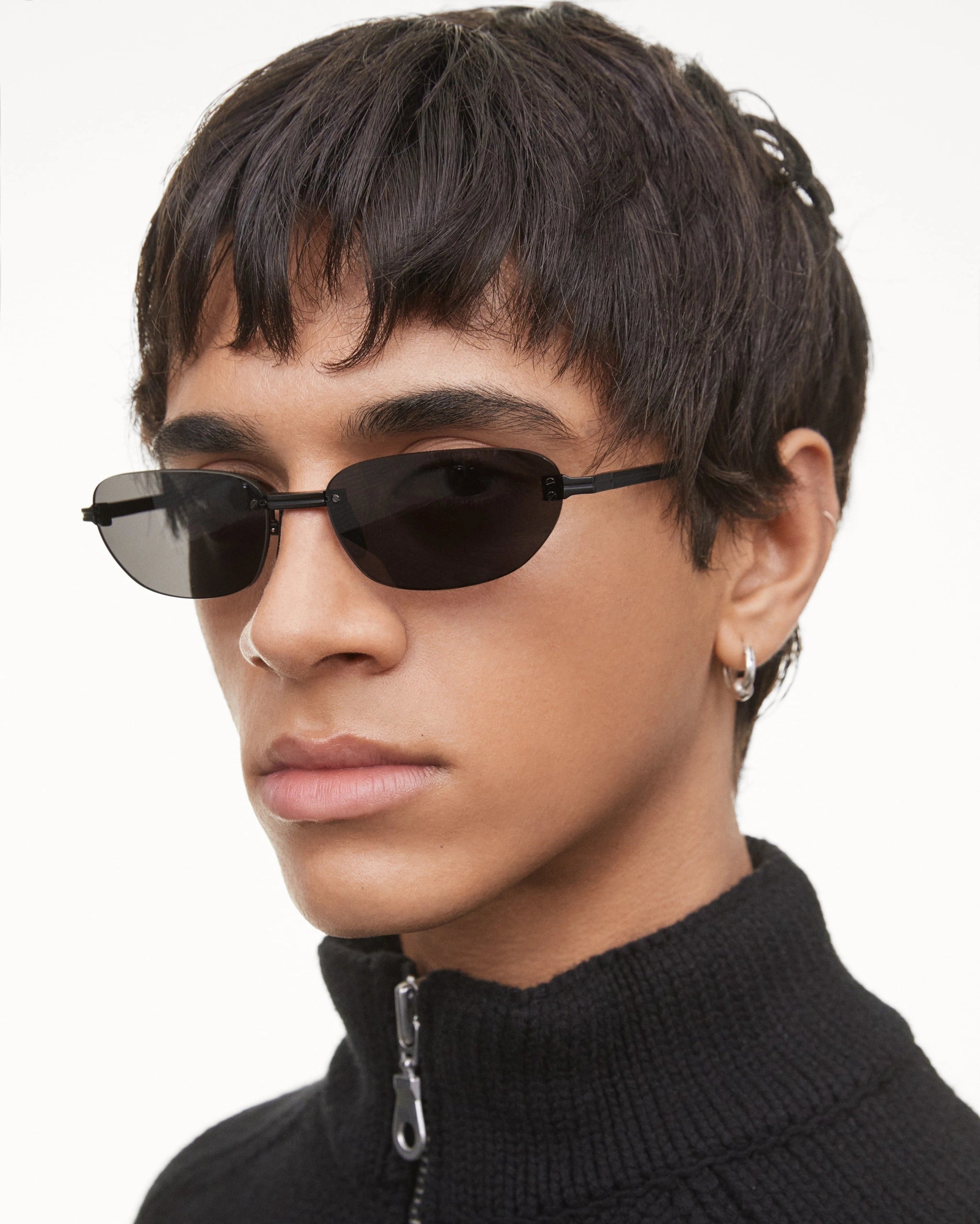 Rimless Oval (BLACK)