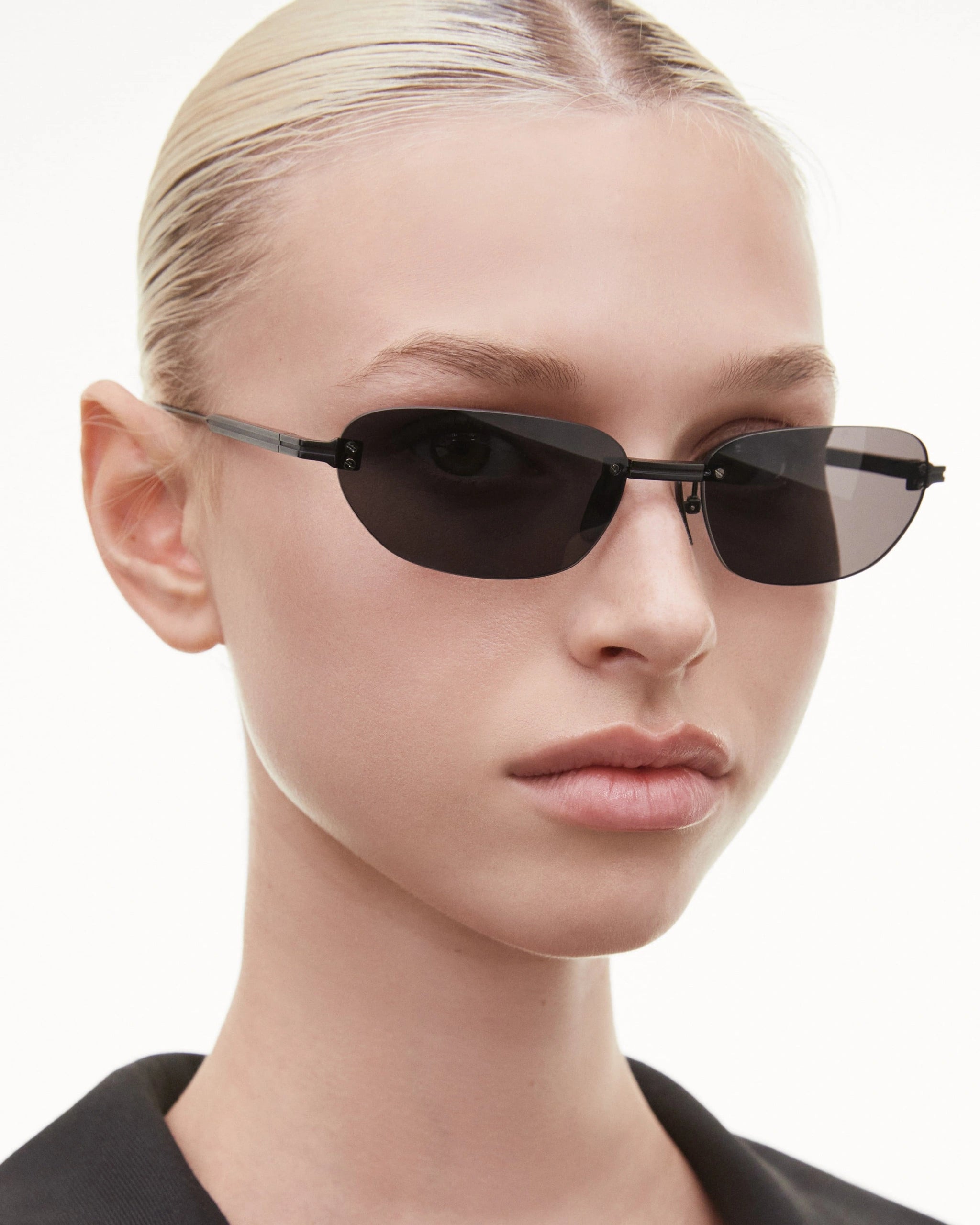Rimless Oval (BLACK)