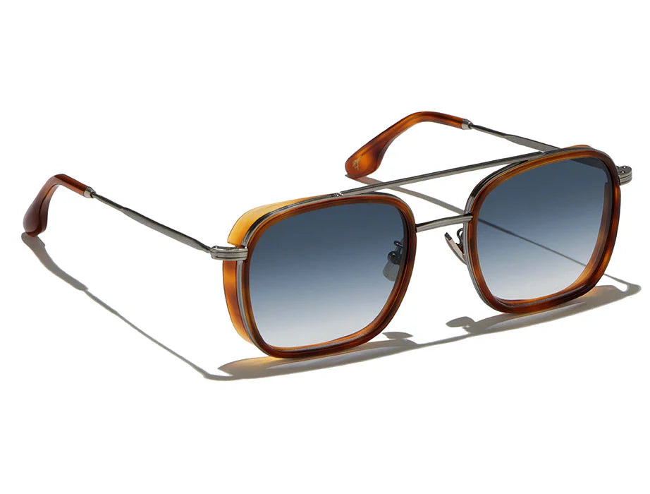 Askari Silver Antiqued (Havana Chiaro 02 // Blue Gradient Base 2)