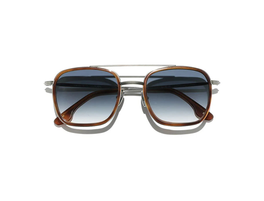 Askari Silver Antiqued (Havana Chiaro 02 // Blue Gradient Base 2)