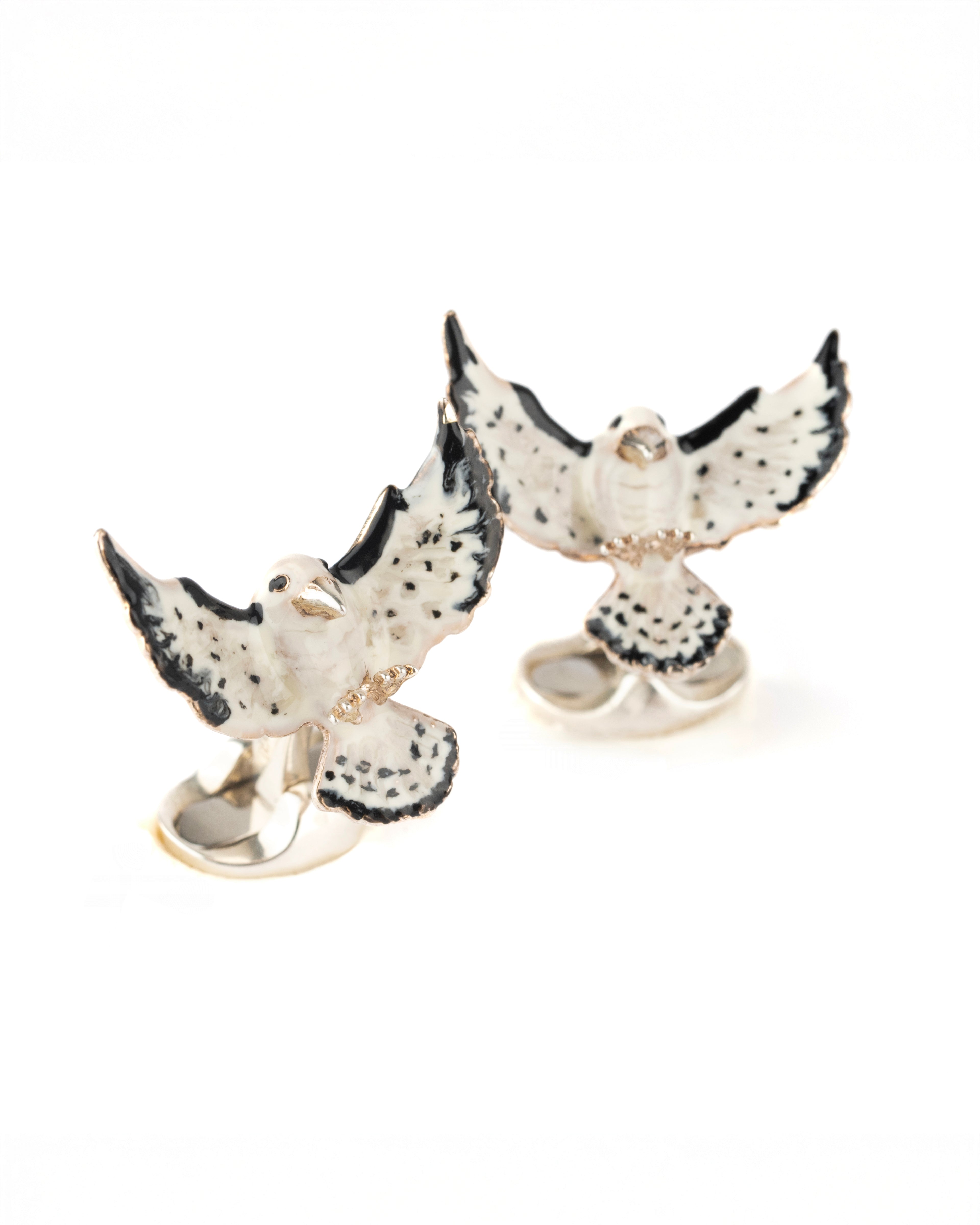 Sterling Silver Falcon Cufflinks