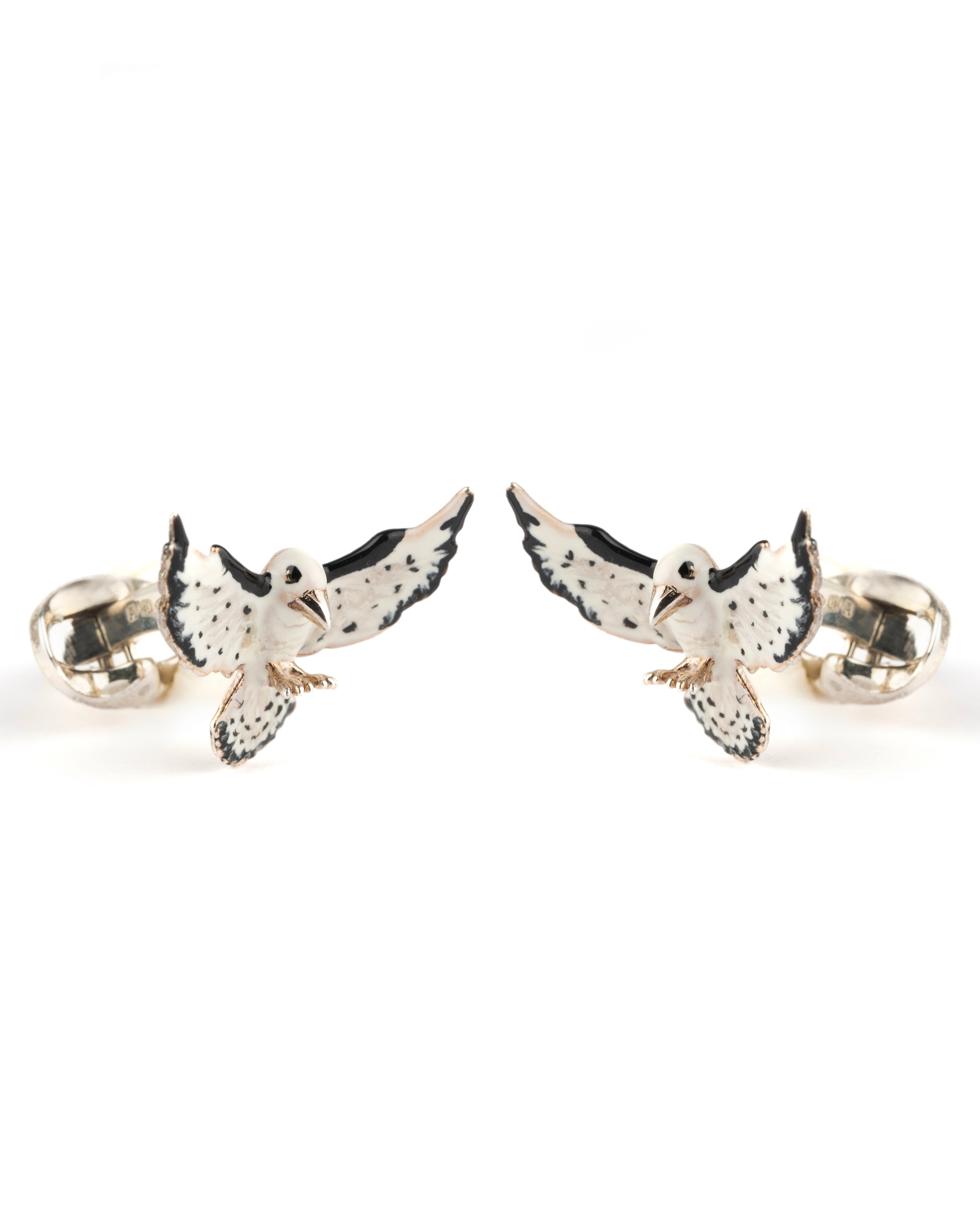 Sterling Silver Falcon Cufflinks