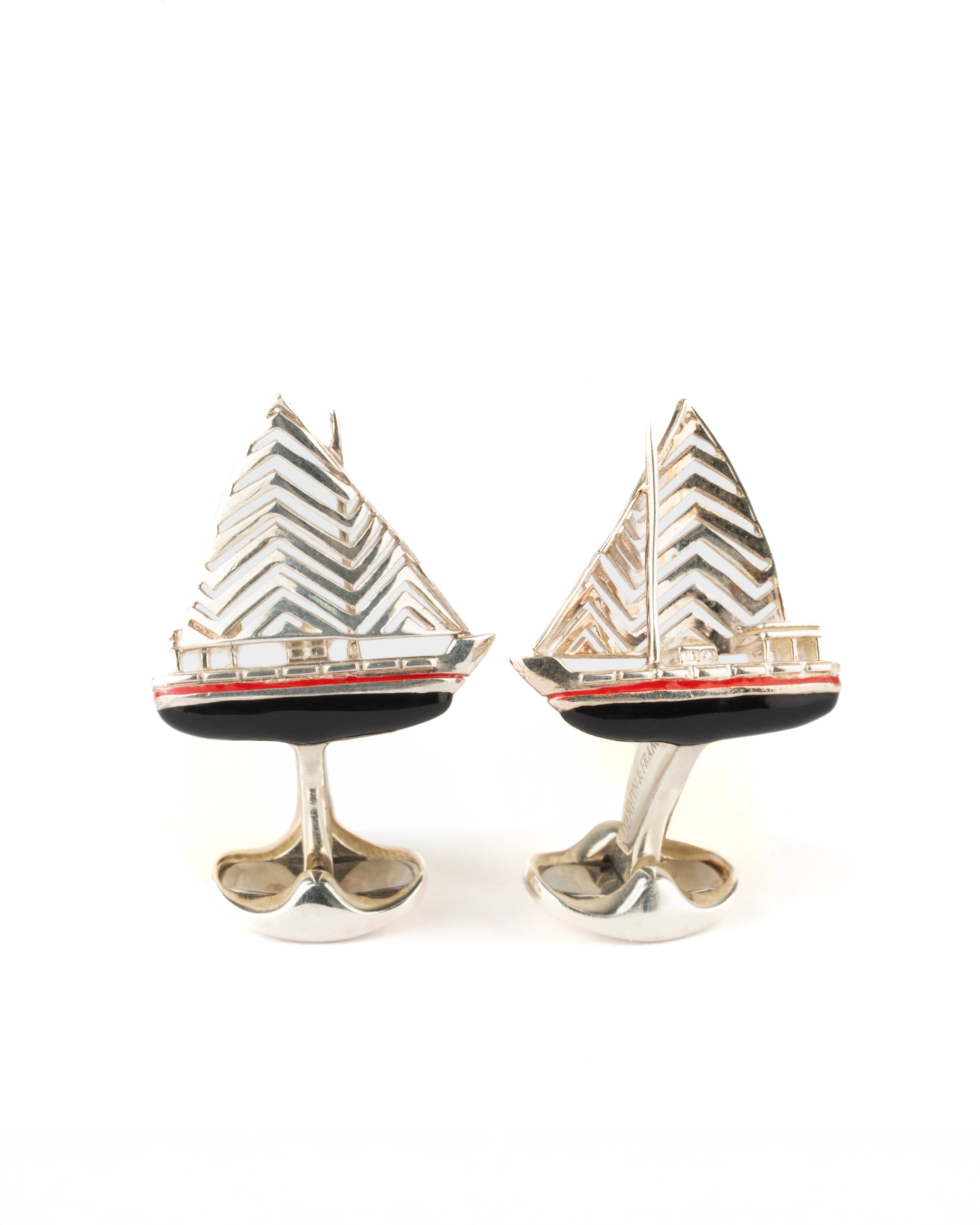 Sterling Silver Dhow cufflinks