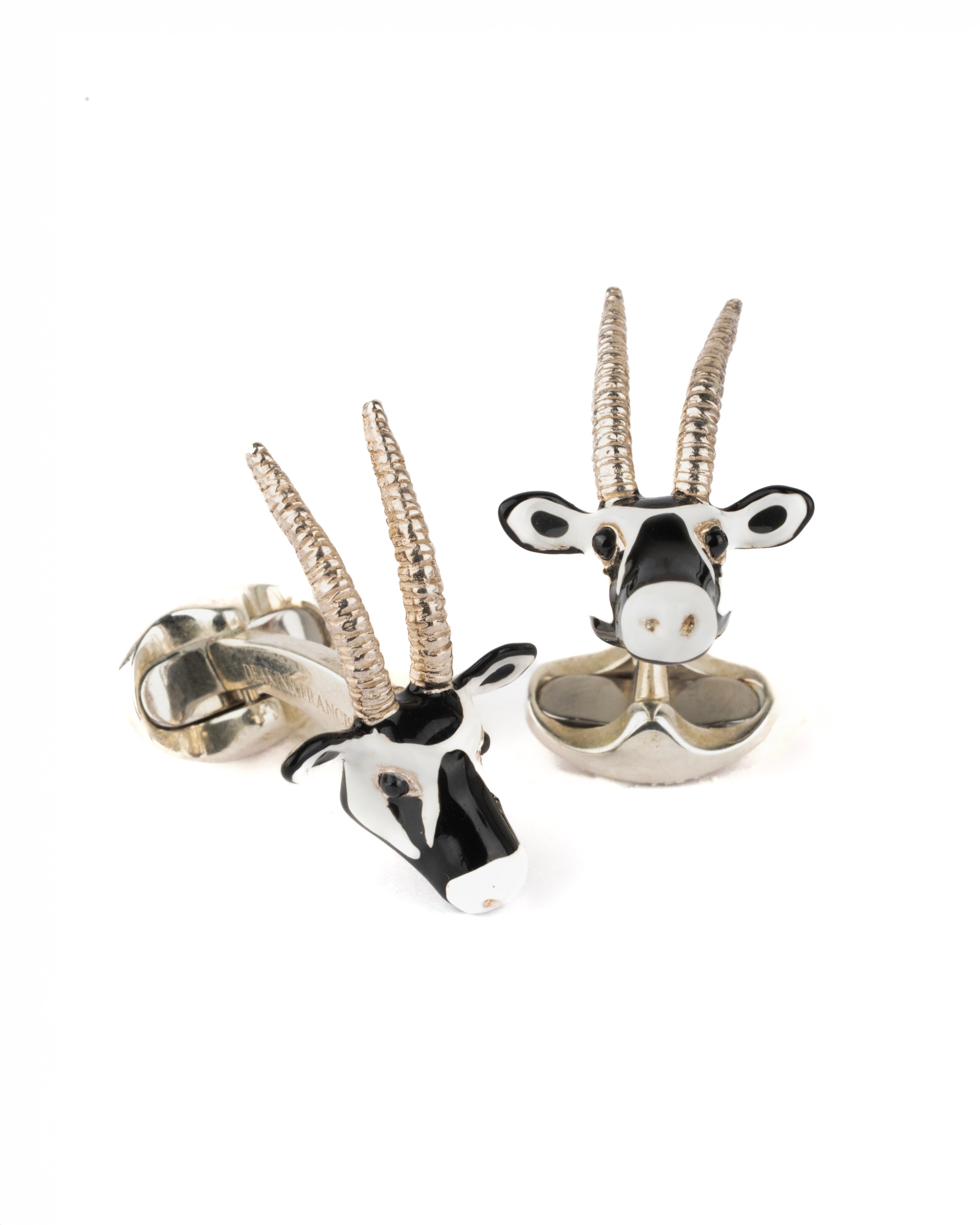 Sterling Silver Oryx Cufflinks