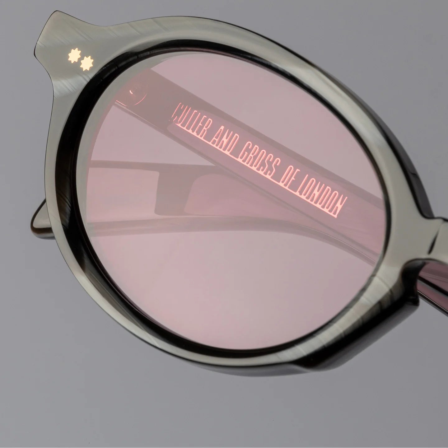 GR13 OVAL ACETATE SUNGLASSES