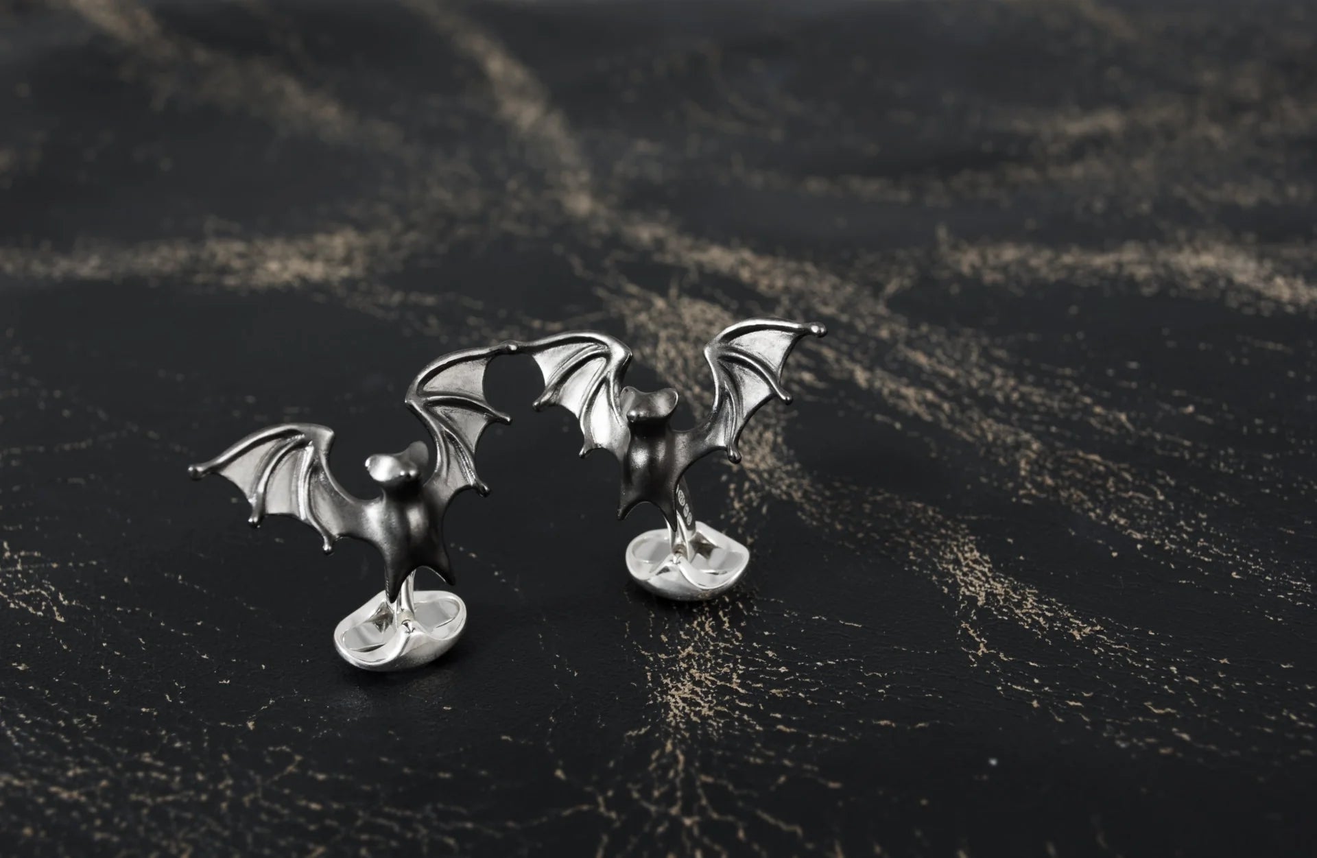 Sterling Silver 'Creepy' Bat Cufflinks