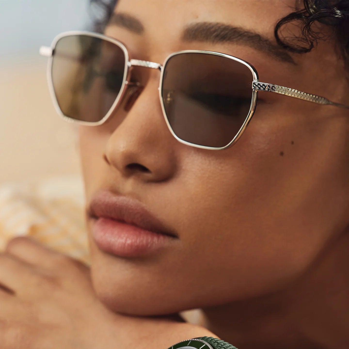 BREITLING TITANIUM RECTANGLE SUNGLASSES