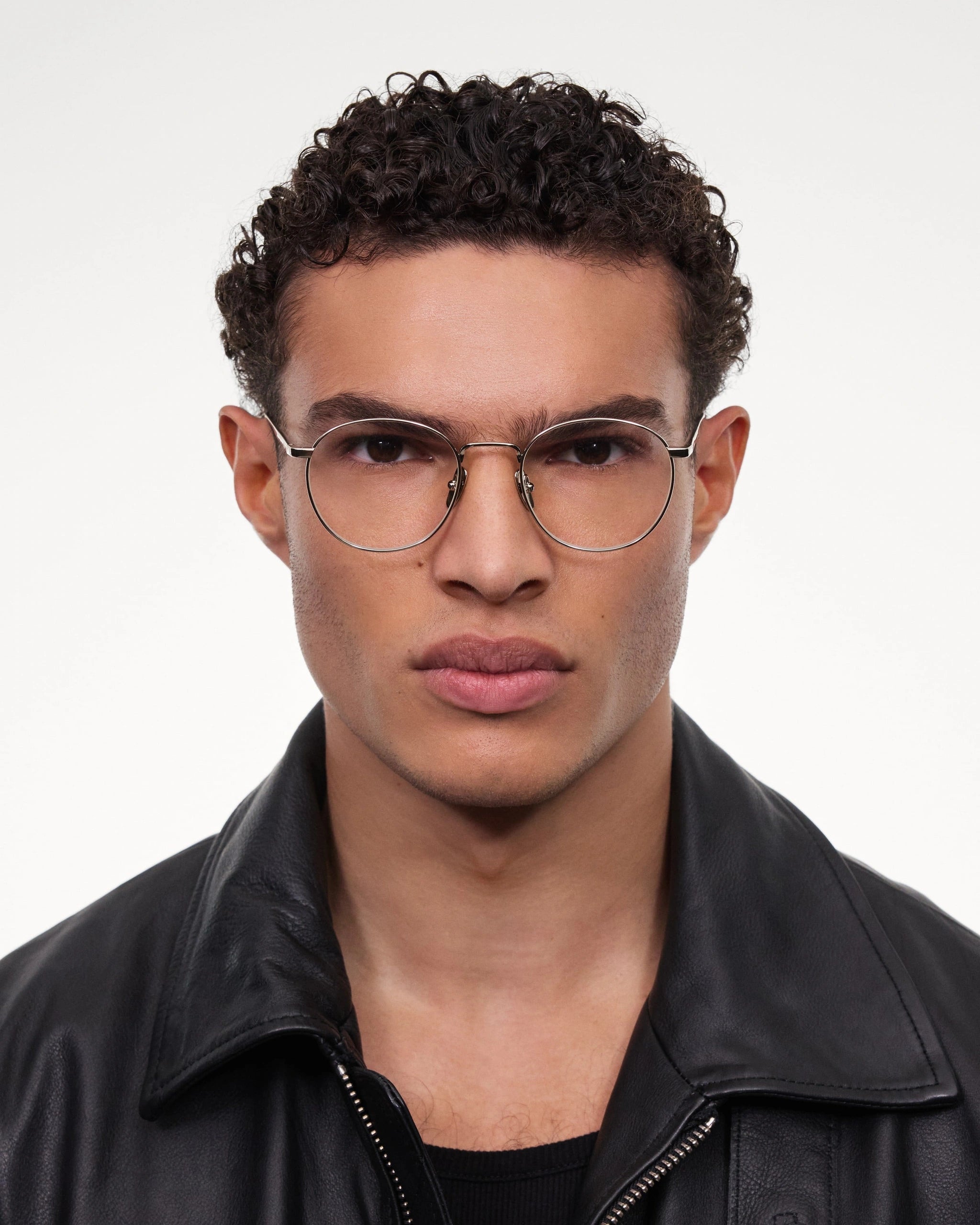 Titanium Optic round frame (SILVER)