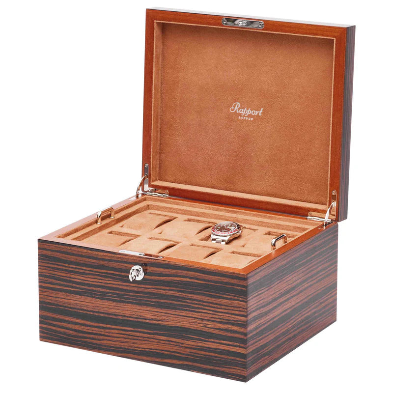 HERITAGE SIXTEEN WATCH BOX - MACASSAR