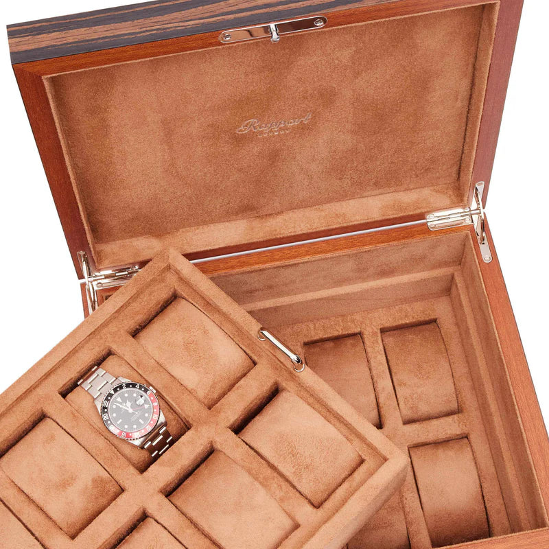 HERITAGE SIXTEEN WATCH BOX - MACASSAR