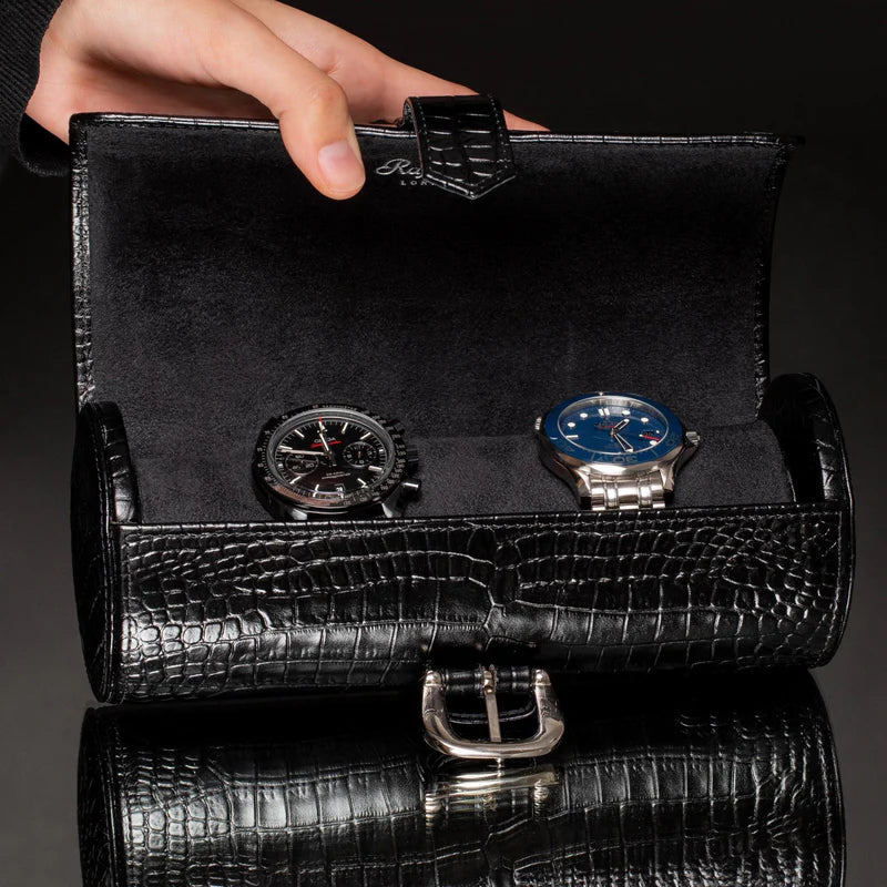 BROMPTON THREE WATCH ROLL - BLACK